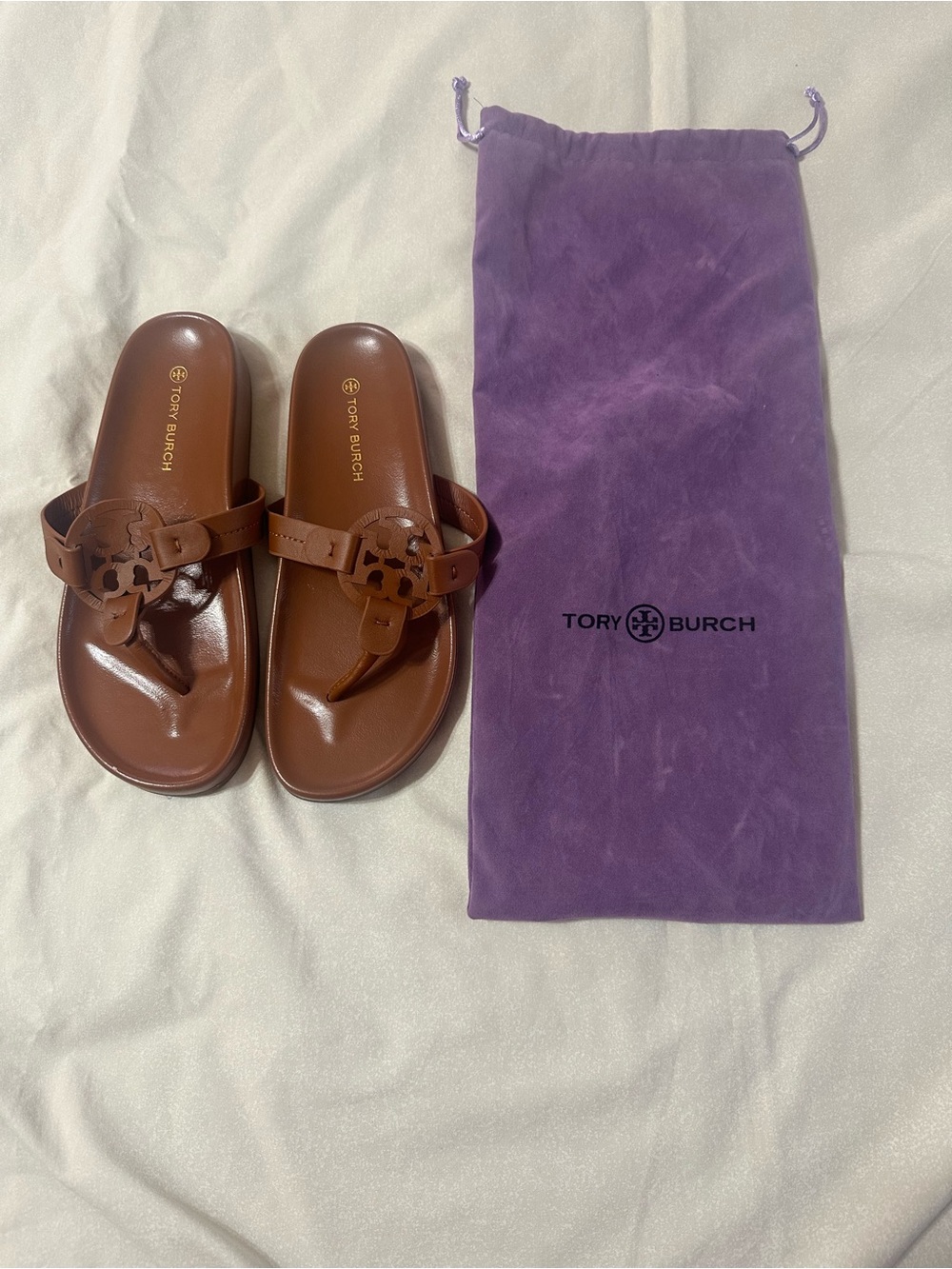 TORY BURCH MILLER CLOUD THONG SANDALS